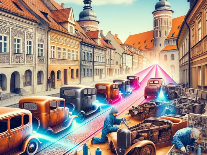 Laserowe odnawianie aut zabytkowych Kalisz